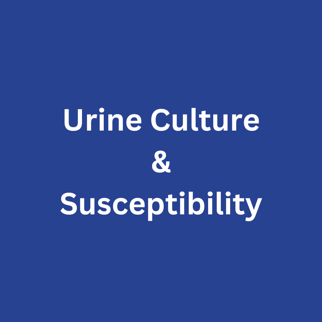 URINE CULTURE  AND  SUSCEPTIBILIY